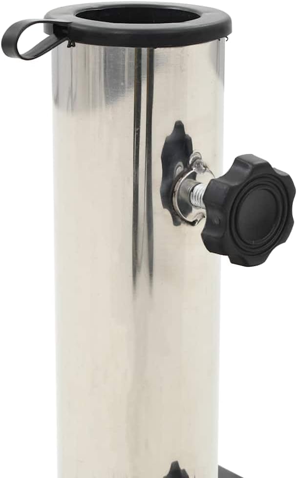 vidaXL 17.7 in X 17.7" Granite Parasol Base in Black