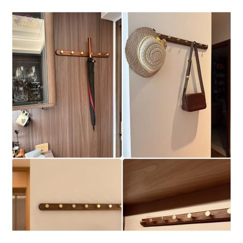 Perchero de pared con ganchos estables para optimizar espacio en el hogar 8