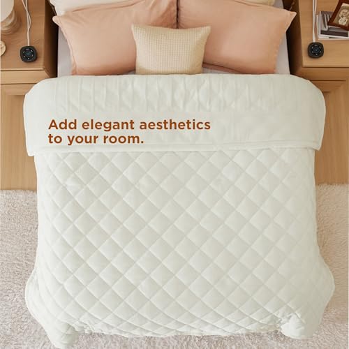 image for Bedsure Electric Blanket Queen Size - Dual Control Heated Weighted Bla