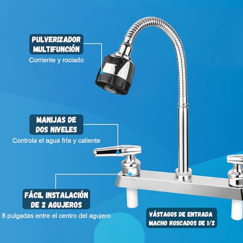 La Mejor comparativa de Llave para fregadero flexible los más solicitados. 5 La Mejor comparativa de Llave para fregadero flexible los más solicitados. 3