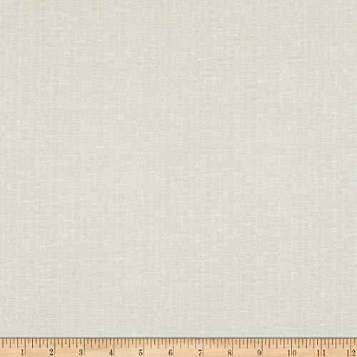Luxurious Maywood Studio Woolies Flannel Crosshatch Fabric in Cream – Perfect for Quilting, Crafts, and Home Decor Projects by the Yard