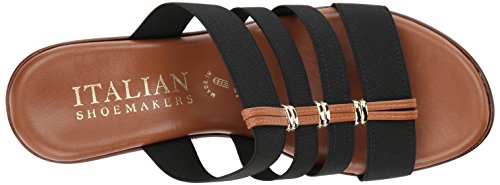 Italian Shoemakers Women's Clover Wedge Sandal, Black, 8 M Us #TOP4