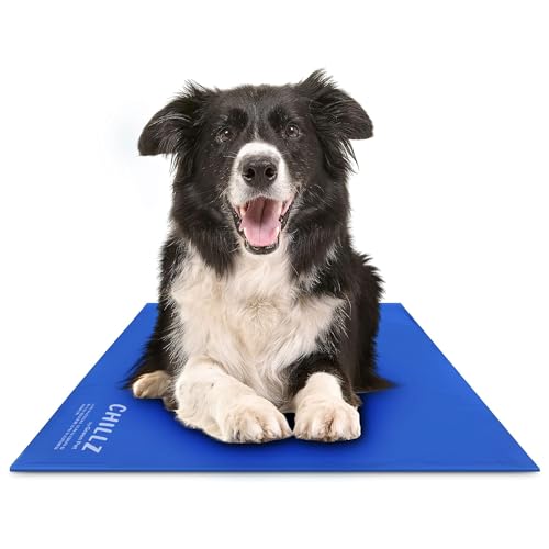 The Green Pet Shop Chillz Gel Mat, Large - Pressure-Activated Cooling Pad for Pets 25-50 lbs...