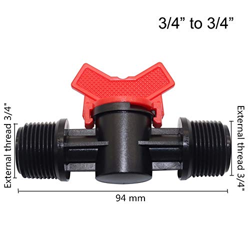 Conector de manguera de jardín Accesorios Rosca macho acoplamiento de la manguera de agua de irrigación del conducto del conmutador Herramientas de tuberías de plástico PVC Válvula de jardinería y Equ