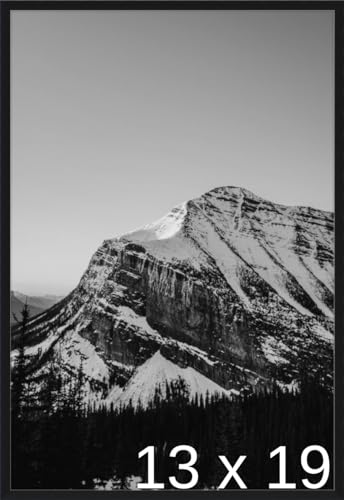 Frame It Easy 13 3/4 x 19 3/4 Satin Black Metal Frame (Ashford) 13.7x19.7 inches