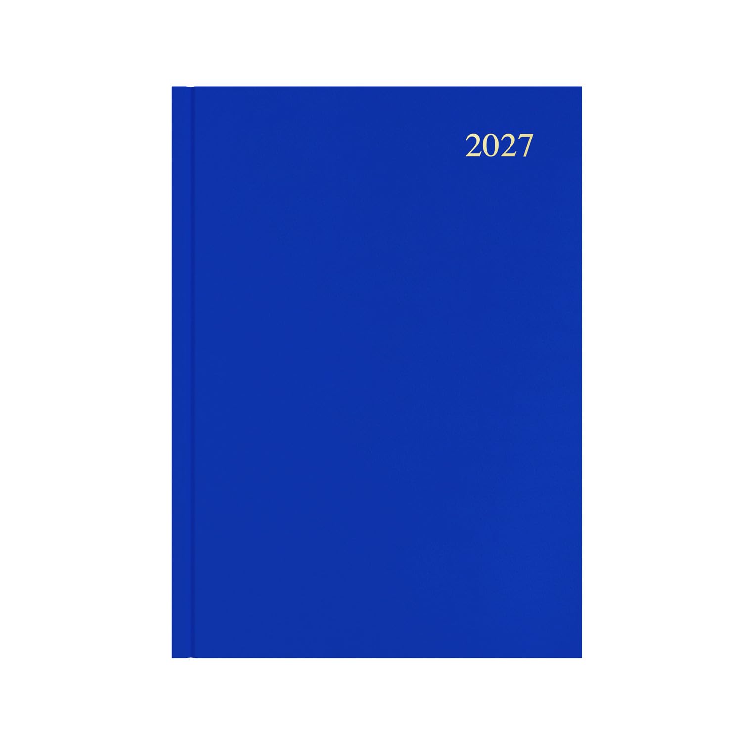 Agenda anual 2027, agenda semanal de 12 meses, tamaño A4, tapa dura en azul, gama esencial Collins Debden (ESSA43.60-27)