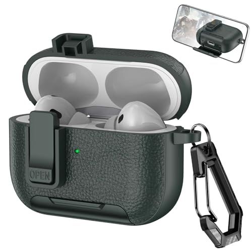 Étui AirPods Pro 2 finition texture cuir coque silicone premium