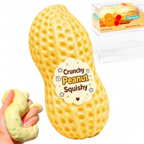 Crunchy Peanut Squishy, Slow Rising TPR Sensory Fidget Toy by JGXPIQZ - Used condition - US$10.27