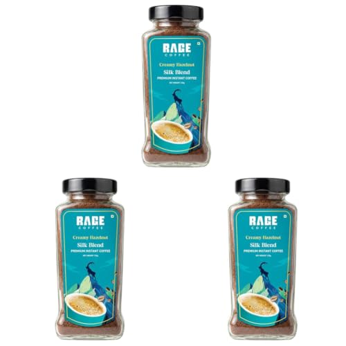 Image of Rage Coffee Silk Blend - Creamy Hazelnut Instant Coffee | Premium, Bold & Smooth Flavor | 120g Jar | 100% Arabica | Perfect for Hot & Cold Brews (Pack of 3)