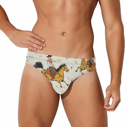 Yeehaw State of Mind Men's Swim Brief Sexy Bikini Swimwear Swimsuit Trunks Bathing Suits