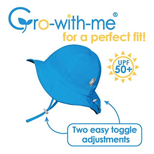 Image of JAN & JUL UPF 50+ Cotton Sun-Hat, Adjustable with Strap, for Baby Boy, Girl, Toddler and Kids