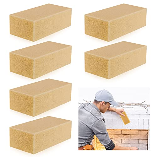 Tessco for you 6 Pcs Reusable Soot Eraser Sponge for Dry Cleaning - Effective Soot Remover for Pet Hair Dust and Dirt on Painted Walls Books and Car Interiors