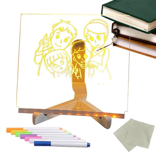 Tableau à message LED en acrylique effaçable pour vos notes du quotidien