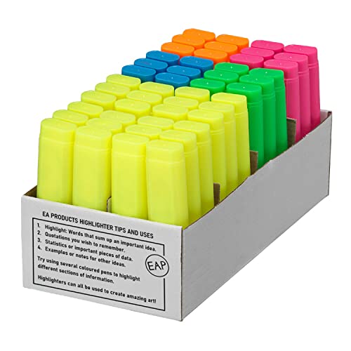 SQ - Rotuladores cuadrados (48 unidades, incluye marcadores fluorescentes amarillos, verdes, azules, rosas y naranjas), con sugerencias y puntas de Essential Arts Cover