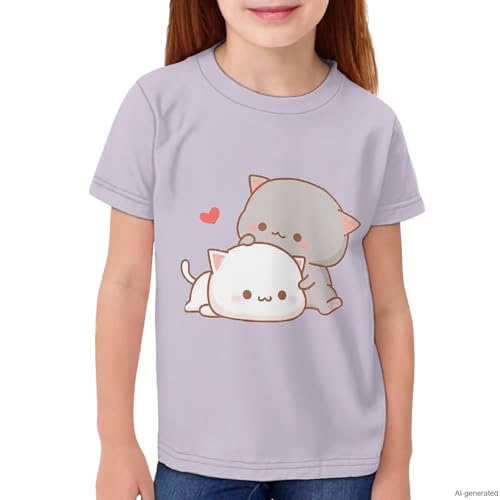 Image of WELLFLYHOM Kids Tshirts Girls Boys Short Sleeve Crewneck Tees Shirts Casual Sport Pullover Tops Size 3-16 Years