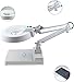 Desktop Magnifying Glass - LED Desk Lamp with Electronic Maintenance Inspection High Magnification Old Reading Micro-Carving Beauty Lamp Magnifier Marriage