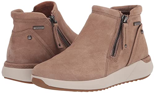 Cobb Hill Women's Skylar Zip Boot Waterproof Ankle, Taupe Wp, 9 Wide #TOP6