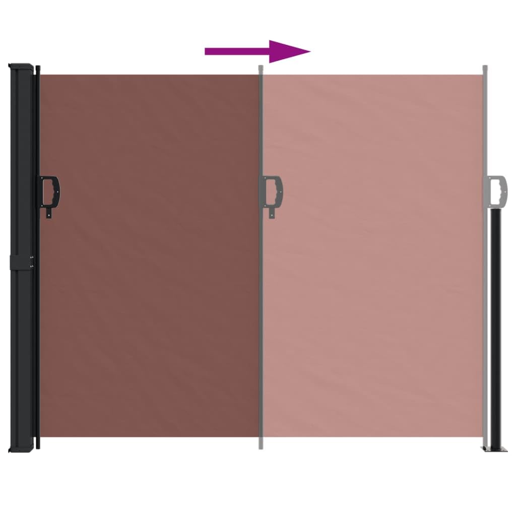 Festnight Ausziehbare Seitenmarkise 140x600 Cm – Wind- Und Sichtschutz Für Balkon & Terrasse, Creme