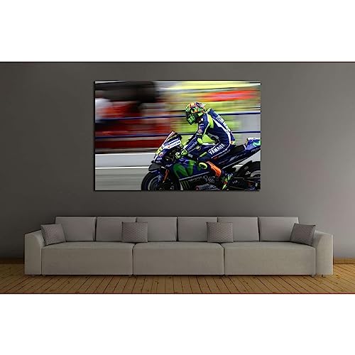 Toile Yamaha YZR-M1 №158 ZELLART : cadeau idéal déco moto prête à accrocher