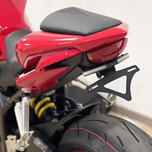 Support plaque immatriculation CB650R rigide pour élimination bavette arrière