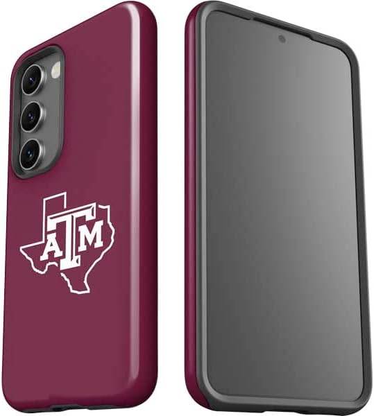 Skinit Pro Phone Case Compatible with Galaxy S23 - Officially Licensed Texas A&M University Outline Design