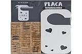 Deux finitions : blanc et bois ; avec les lettres contrastées