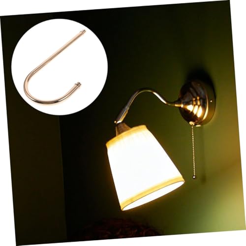 Image of 2pcs Lamp Tube Threaded Curved Lamp Rod For Table Lamp Accessory Pendant DIY Lights Pipe Lamp Replacement Parts For Wall Lamp Arm Rod Lighting Fixture Downrods And Stems