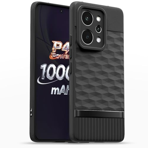 Image of Shockproof Case Compatible with Realme P4 Power 5G | Full Camera Protection | TPU Flexible Back Cover for Realme P4 Power 5G (Matte Black)