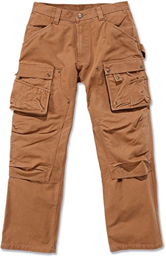 Preisvergleich Produktbild Carhartt. EB219. BRN. S414 Washed Duck Multi Pocket Tech Hose, Carhartt Braun, W34 / L36