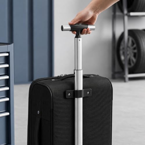 Image of Travel Suitcase Telescopic Handle Luggage Replacement Single Rod Replacement Telescopic Handle Aluminum Luggage Telescoping for Most