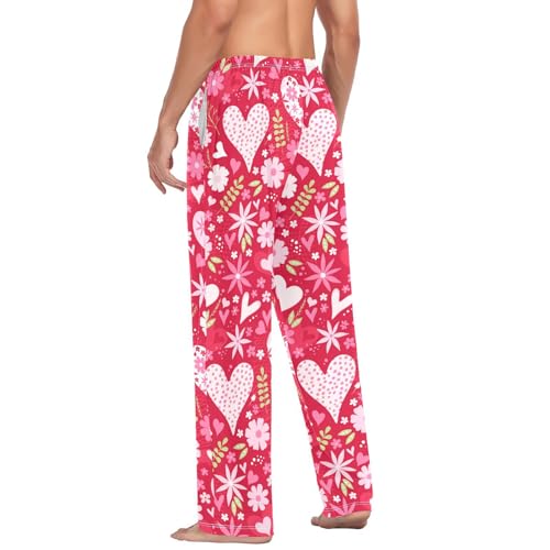 Christmas Blue Gingerbread Snowflakes Men Cotton Flannel Pajama Pants Mens Lounge Sleep PJ Bottoms S 6