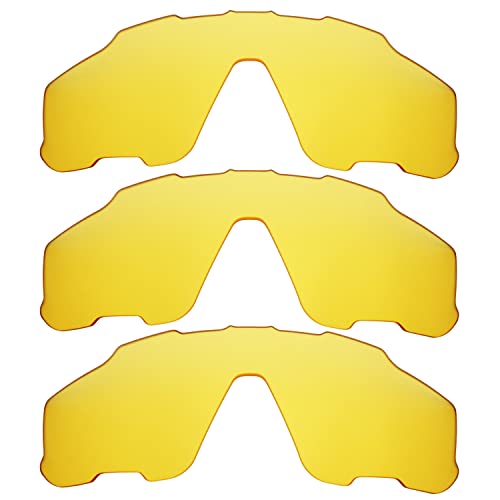 Lentes compatibles con Oakley Jawbreaker transparentes cristales polarizados de recambio amarillo
