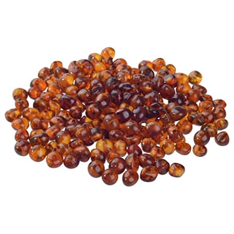 Baltic Amber Loose Bead with drilled Hole - 10 Grams - 6-8 mm - Polished Cognac Cover