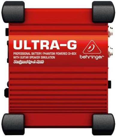 Behringer ULTRA-G GI100 Professional Battery/Phantom Powered DI-Box with Guitar Speaker Emulation