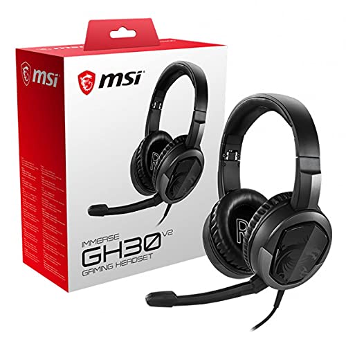 Image of msi Gaming Detachable Microphone Lightweight and Foldable Headband Design Gaming Headphone (Immerse GH30 V2)