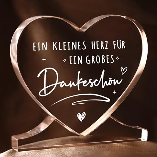 GoMelley Dankeschön Geschenke, Danke Geschenk, Herz Acryl Danke für Alles Geschenk, Dankeschön Geschenke Klein für Frauen Mama Freundin Lehrerin Kollegen Abschiedsgeschenk GoMelley Dankeschön Geschenke, Danke Geschenk, Herz Acryl Danke für Alles Geschenk, Dankeschön Geschenke Klein für Frauen Mama Freundin Lehrerin Kollegen Abschiedsgeschenk