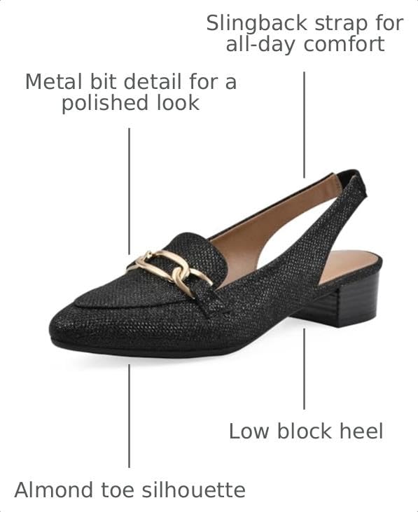 Image of WHITE MOUNTAIN Women's Boreal Low Block Loafer Heel