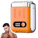 Mini Electric Razor for Men, 2025 Portable Razors for Men IPX7 Waterproof, Magnetic Double Head Shavers, Wet & Dry Shaving Machine, Type-C Rechargeable, for Home Travel - Image 1
