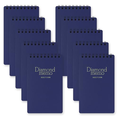 ミドリ メモ ダイヤメモ Lサイズ 方眼罫 青 10冊セット 11733006