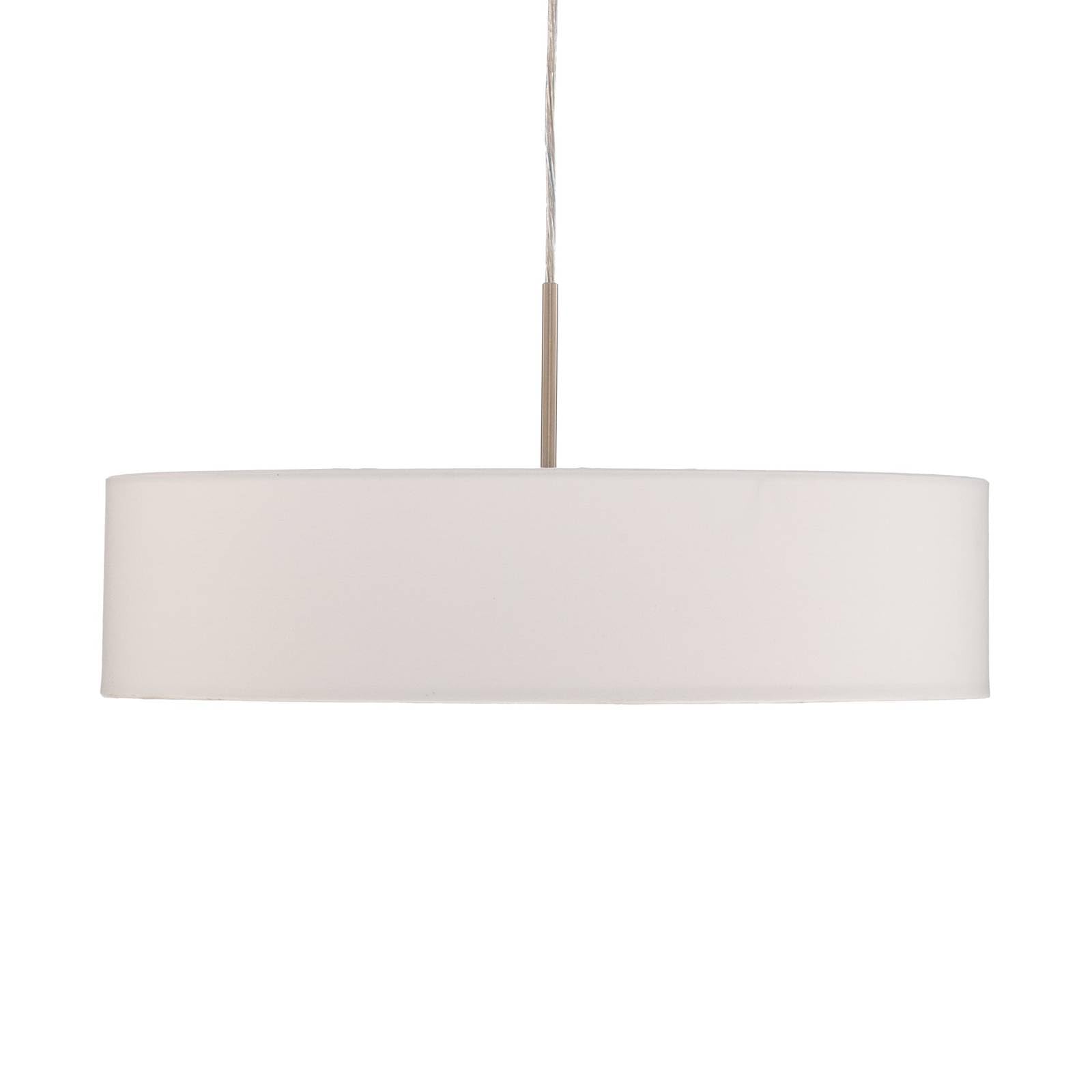 Lindby Lámpara colgante Sebatin (Moderno) en Blanco hecho de Textura, Tela Tejido Seda e.o. para Cocina (3 llamas E27) lámpara textil plafón techo