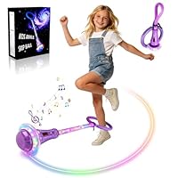 Swing Wheel mit Lichtrad, Springring Fußkreisel mit Zähler, Skip it, Fusskreisel mit Bluetooth Lautsprecher, Hüpfkreisel, Blinkender Springring Als Geschenk für Alle Altersgruppen Geeignet