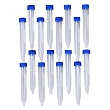 Healifty Konische 15 Ml Zentrifugenröhrchen Mit Schraubverschluss 30 Stück Transparentes Kunststoff Testgefäß Für Laboranalyse Und Biochemie