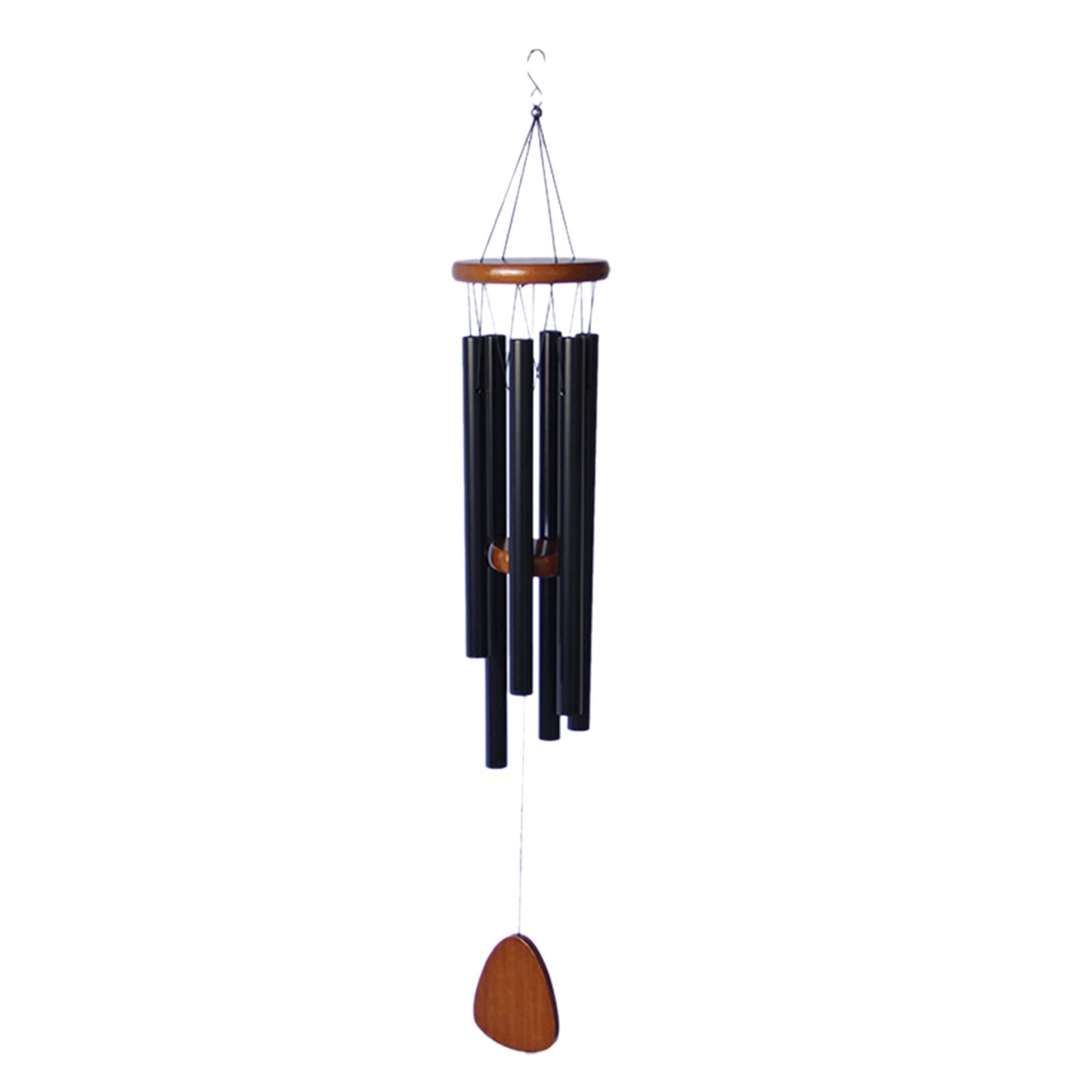 Buxuaaaa 32 in Large Wind Chimes Outdoor Sympathy Wind with 6 Aluminum Tubes Tuned Soothing Memorial Chimes Decorative Large Outdoor for Outside Garden Memorial
