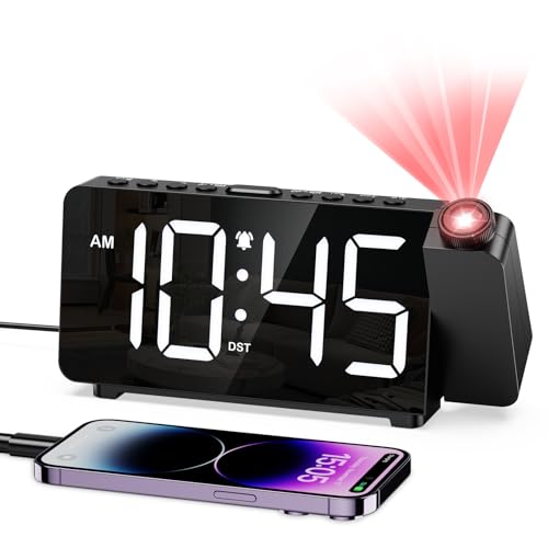 Oqimax 6.4' LED Projektionswecker Digital