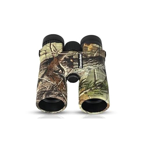 10X42 Compact Binoculars for Adults, Kids - Long Distance, High Powered Binoculars with Travel Case - Bright Light & Large Field of View - Lightweight, Water & Fog proof, Hunting, Bird Watching