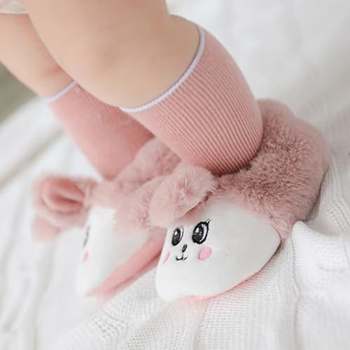 Newborn Baby Fuzzy Sock Shoes Boys Girls First Walking Non-Slip Shoes Cute Animal Fall Winter Warm Soft Sneakers4