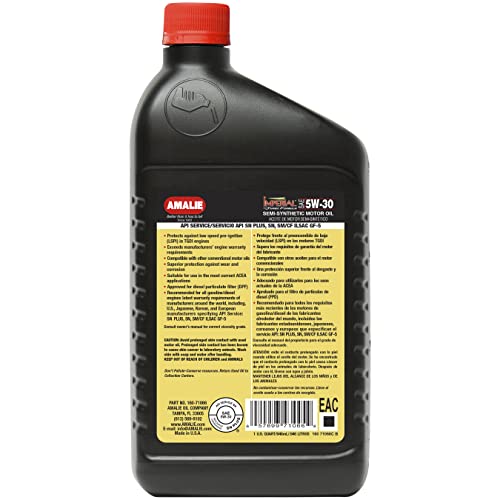 Aceite de motor Amalie Imperial Turbo 5W-30 1 cuarto pack 12 miniatura 2