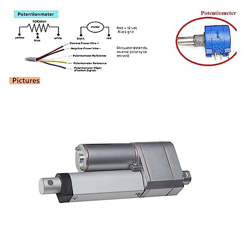 Actuador lineal de 24V con empuje de 900N ideal para regular su mesa elevadora 5