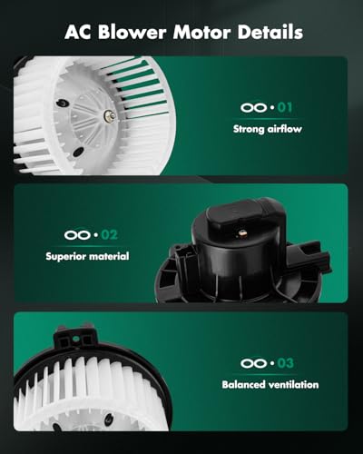 Image of SCITOO HVAC Heater Blower Motor Front Fit For Jeep Model - For Grand Cherokee 1999-2001 Replacement For # 700011 Blower Fan