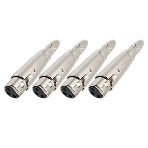 Adaptateur XLR femelle vers 6,35 mm femelle pour microphone mixeur et son stéréo